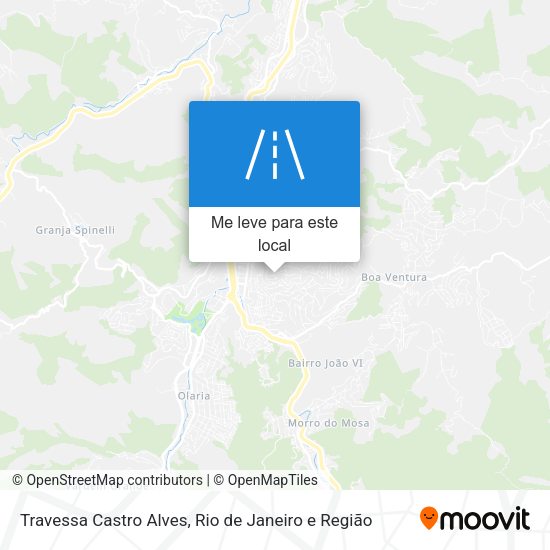 Travessa Castro Alves mapa