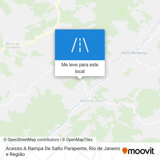 Acesso A Rampa De Salto Parapente mapa