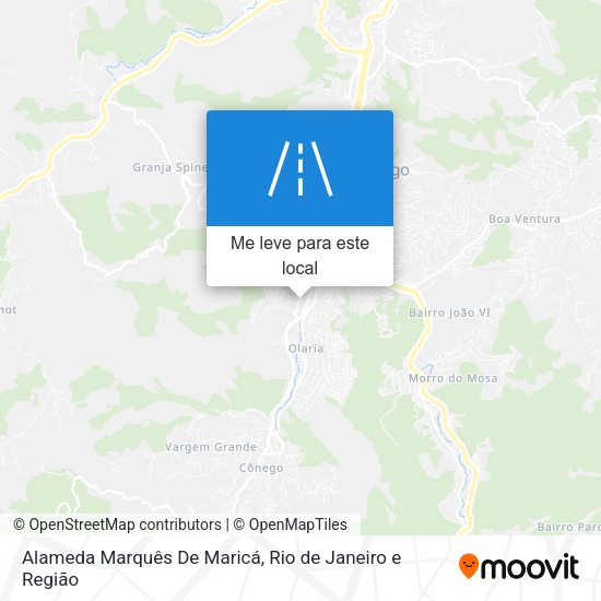 Alameda Marquês De Maricá mapa