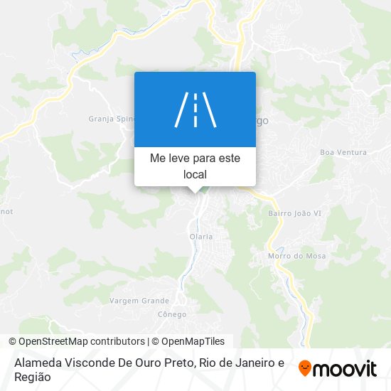 Alameda Visconde De Ouro Preto mapa