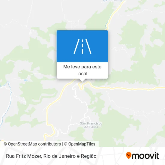 Rua Fritz Mozer mapa