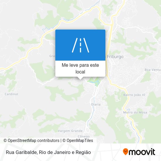 Rua Garibalde mapa
