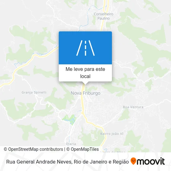Rua General Andrade Neves mapa