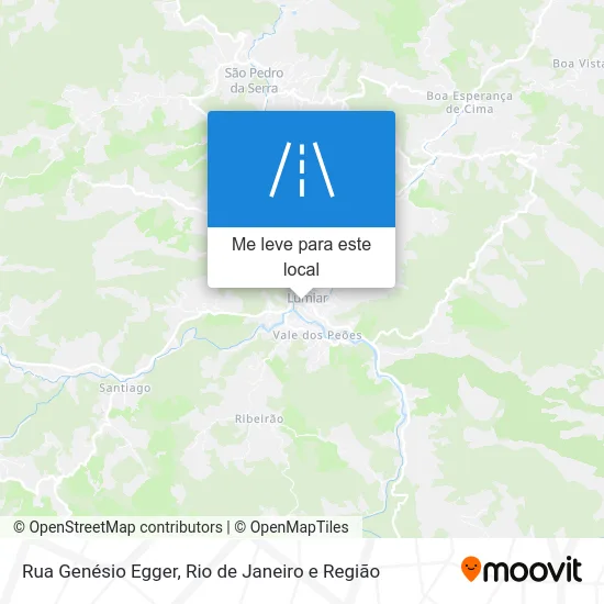 Rua Genésio Egger mapa