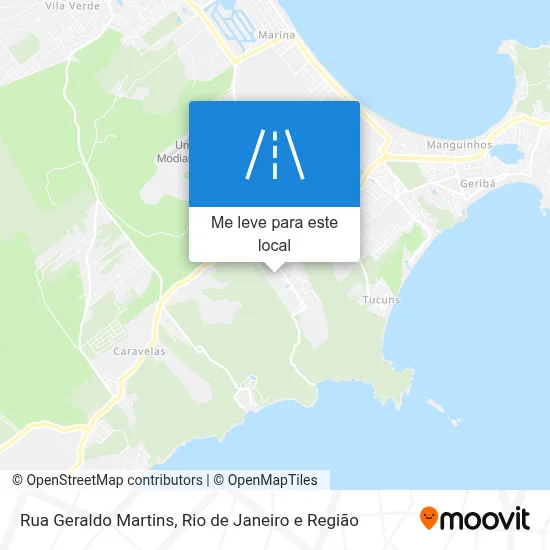 Rua Geraldo Martins mapa