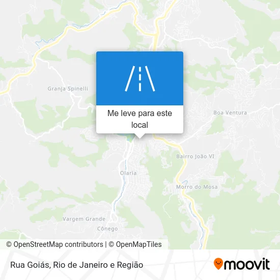 Rua Goiás mapa