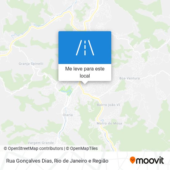 Rua Gonçalves Dias mapa