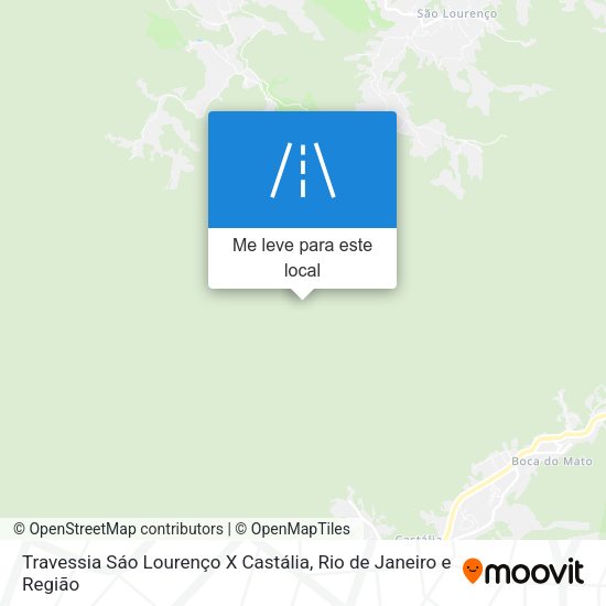 Travessia Sáo Lourenço X Castália mapa