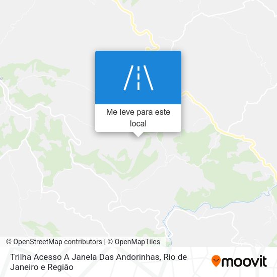 Trilha Acesso A Janela Das Andorinhas mapa