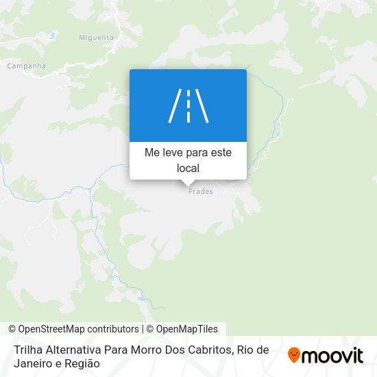 Trilha Alternativa Para Morro Dos Cabritos mapa