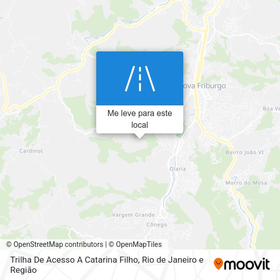 Trilha De Acesso A Catarina Filho mapa
