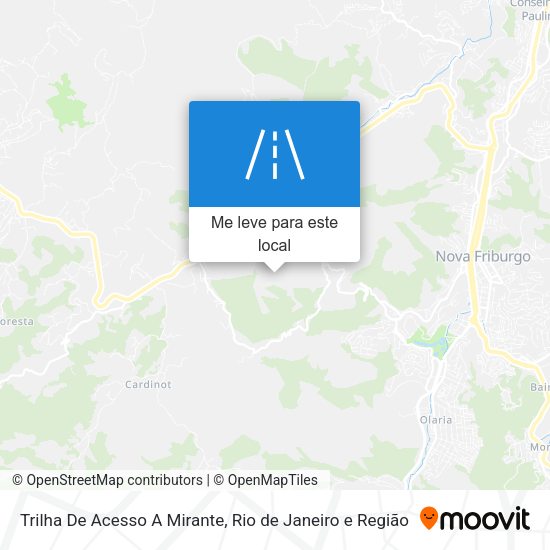 Trilha De Acesso A Mirante mapa
