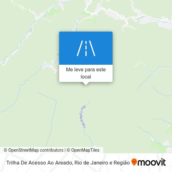 Trilha De Acesso Ao Areado mapa