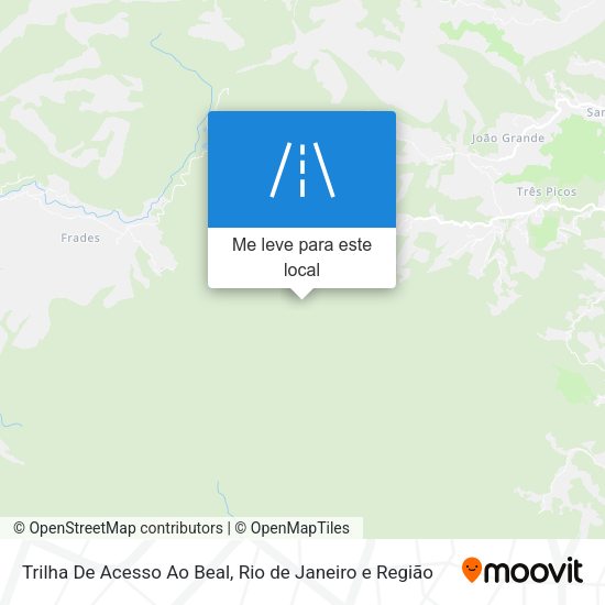 Trilha De Acesso Ao Beal mapa