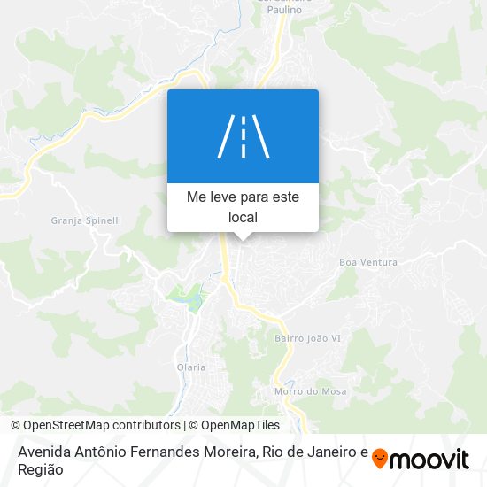 Avenida Antônio Fernandes Moreira mapa