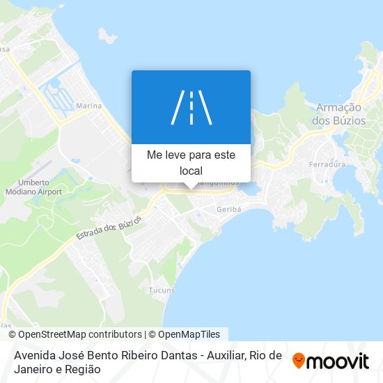 Avenida José Bento Ribeiro Dantas - Auxiliar mapa