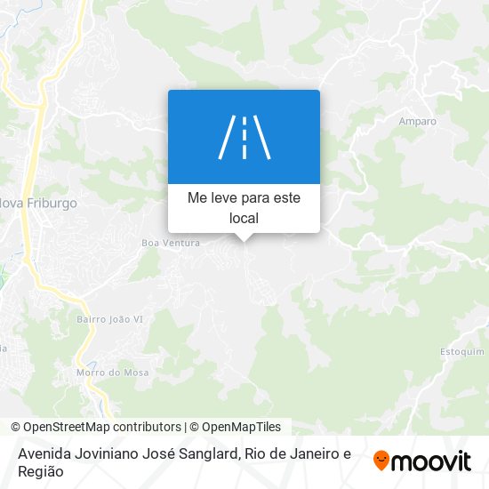 Avenida Joviniano José Sanglard mapa