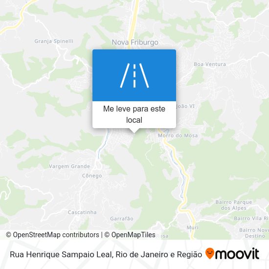 Rua Henrique Sampaio Leal mapa