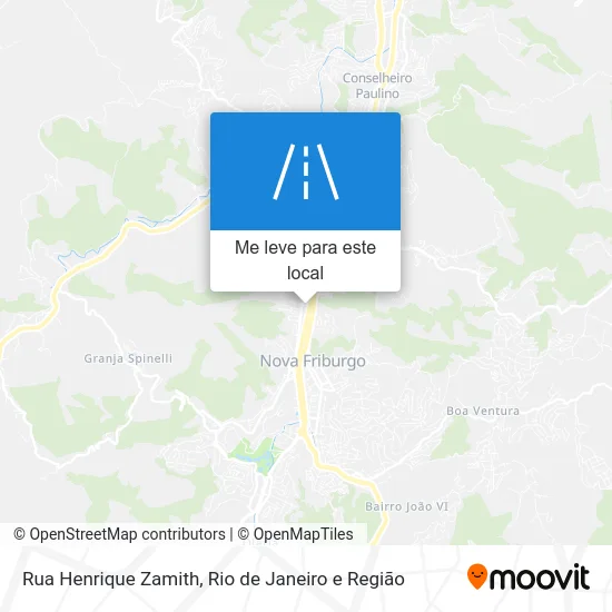 Rua Henrique Zamith mapa