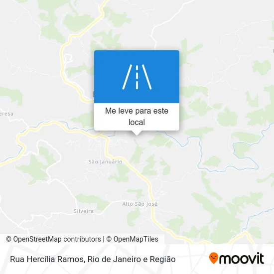 Rua Hercília Ramos mapa