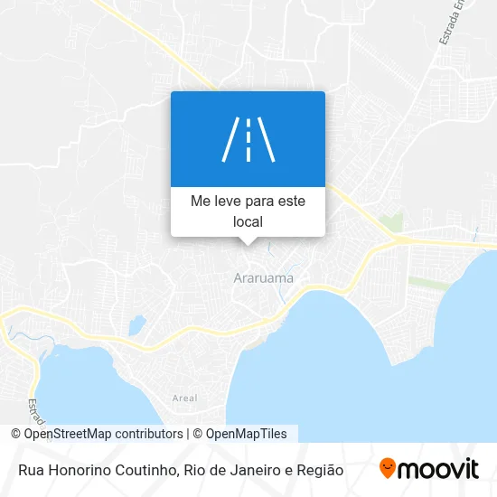 Rua Honorino Coutinho mapa