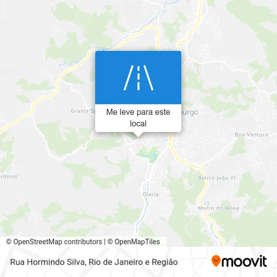 Rua Hormindo Silva mapa