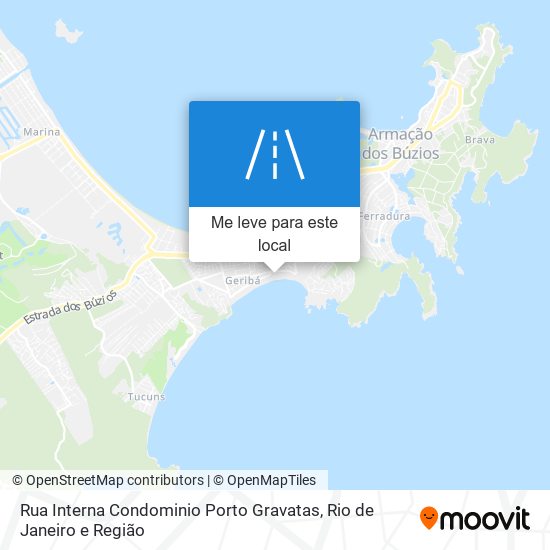 Rua Interna Condominio Porto Gravatas mapa