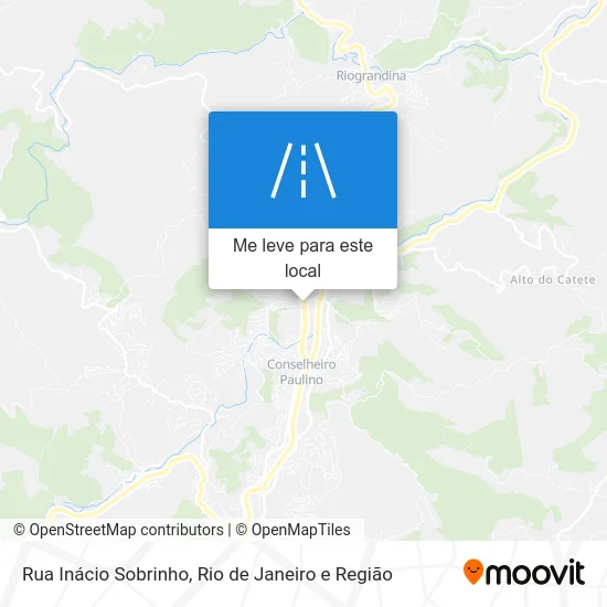 Rua Inácio Sobrinho mapa