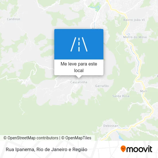Rua Ipanema mapa