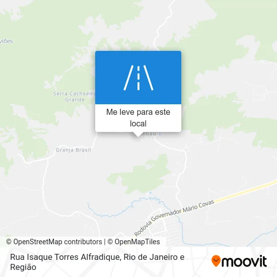 Rua Isaque Torres Alfradique mapa