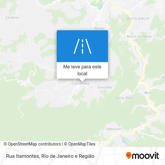 Rua Itamontes mapa