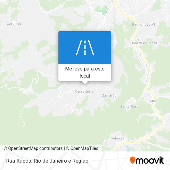 Rua Itapoá mapa