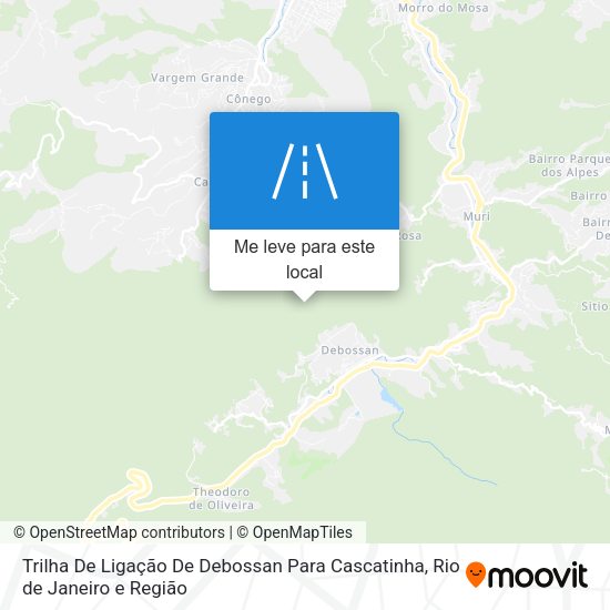 Trilha De Ligação De Debossan Para Cascatinha mapa