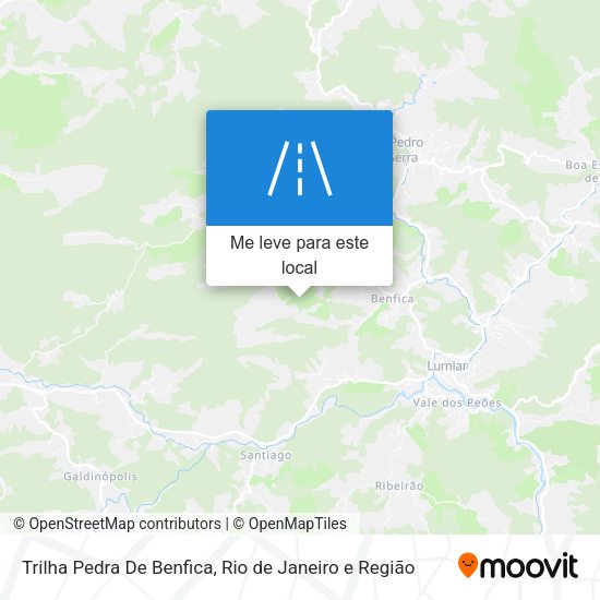 Trilha Pedra De Benfica mapa