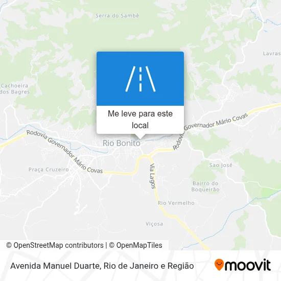 Avenida Manuel Duarte mapa