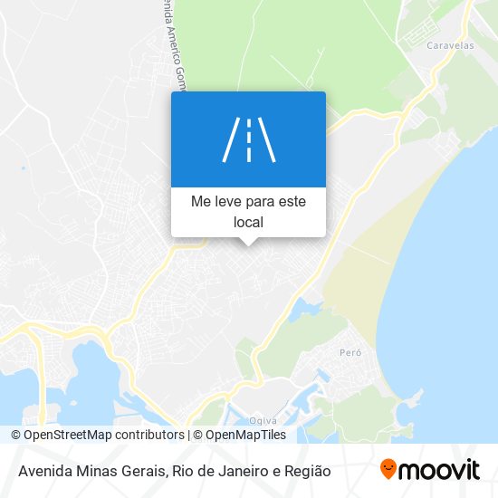 Avenida Minas Gerais mapa