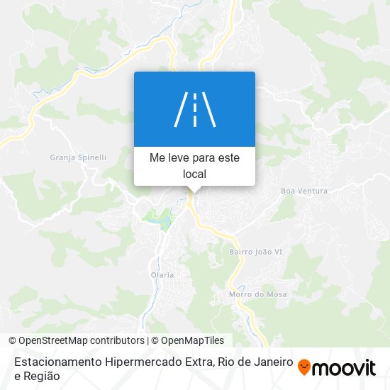 Estacionamento Hipermercado Extra mapa