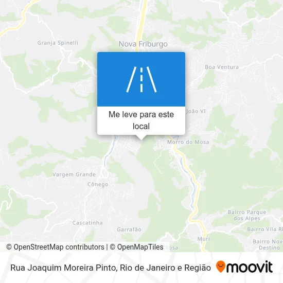 Rua Joaquim Moreira Pinto mapa