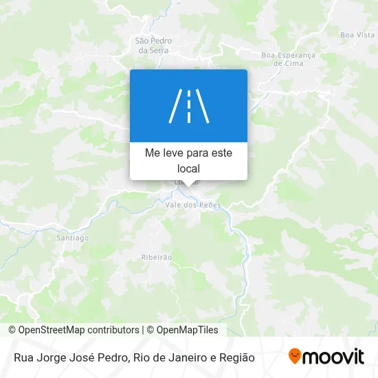 Rua Jorge José Pedro mapa