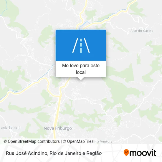 Rua José Acindino mapa