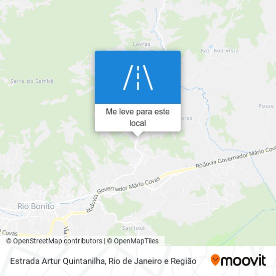 Estrada Artur Quintanilha mapa