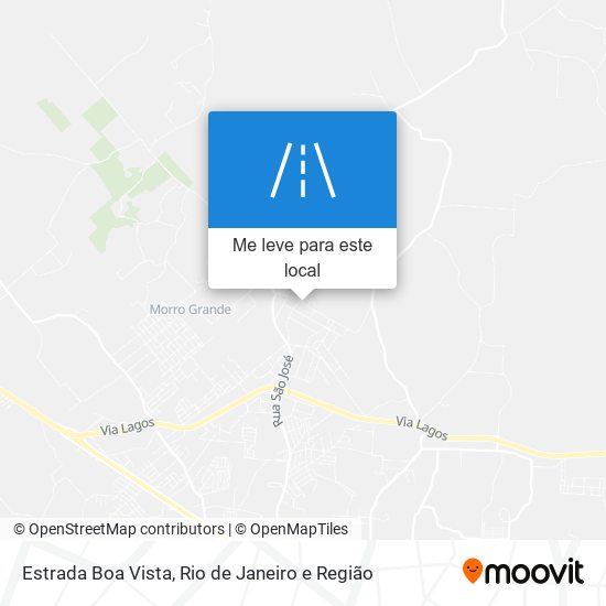 Estrada Boa Vista mapa