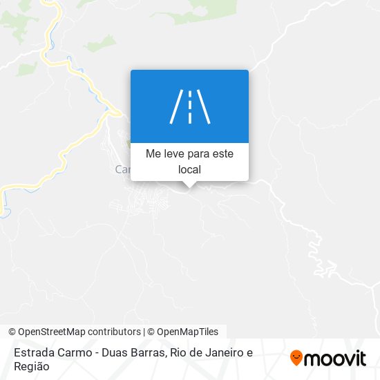 Estrada Carmo - Duas Barras mapa