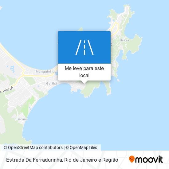 Estrada Da Ferradurinha mapa