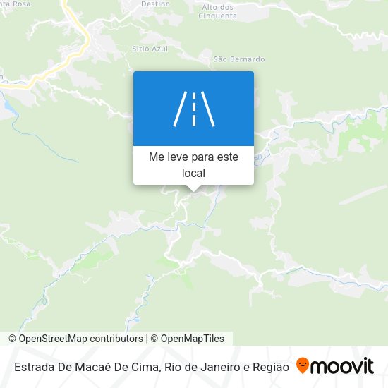 Estrada De Macaé De Cima mapa