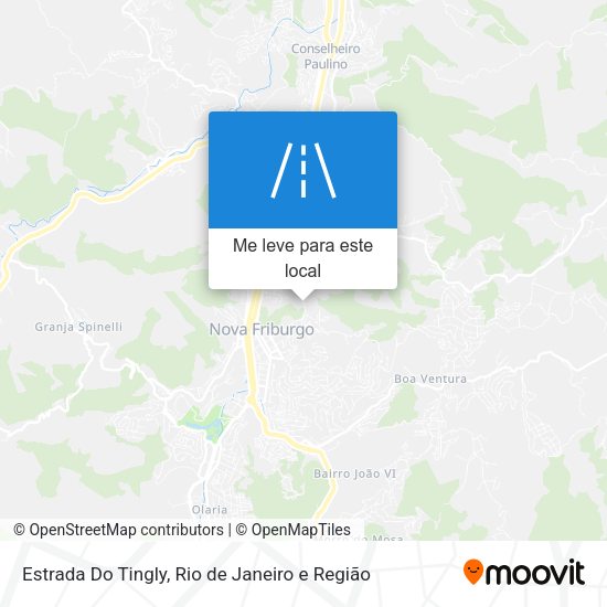 Estrada Do Tingly mapa