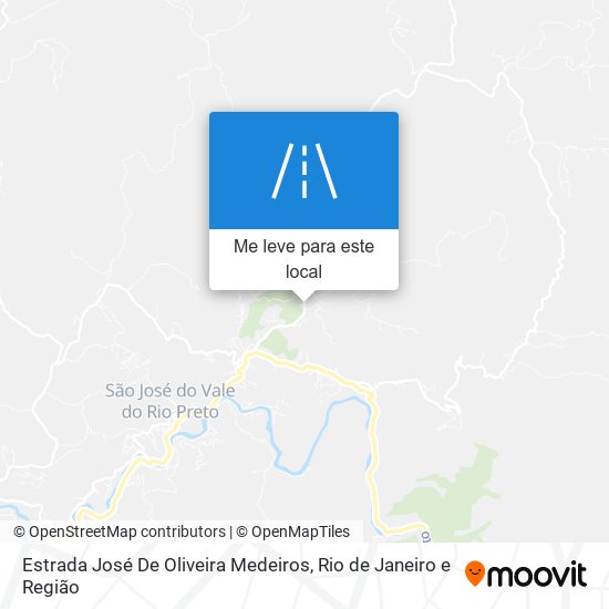 Estrada José De Oliveira Medeiros mapa