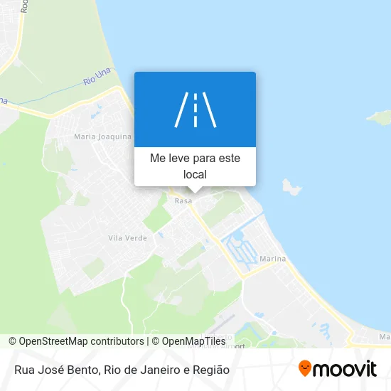 Rua José Bento mapa