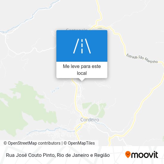 Rua José Couto Pinto mapa