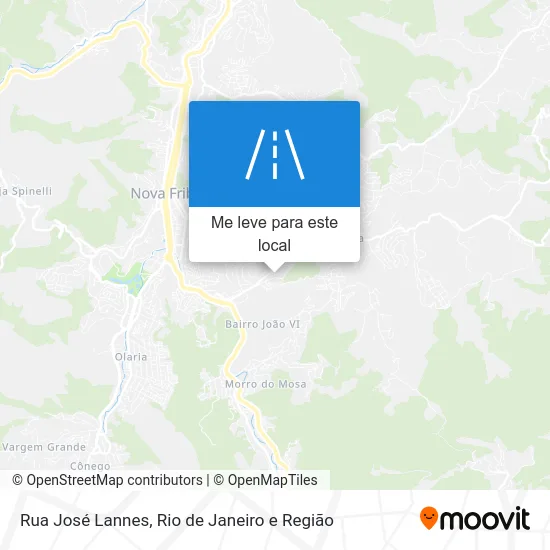 Rua José Lannes mapa